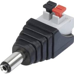 TRU COMPONENTS QT-DC2.1M nízkonapěťový konektor zástrčka, rovná 5.5 mm 2.1 mm 1 ks