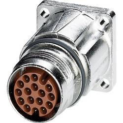 M17 Compact přístroj konektor přední montáž na stěnu 1607634 ST-17P1N8AW400S stříbrná Phoenix Contact Množství: 1 ks