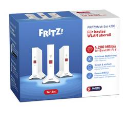Fritz! Wi-Fi repeater FRITZ!Mesh Set 4200 3er-Set, 20003107, LAN 10/100/1000 MBit/s, meshový