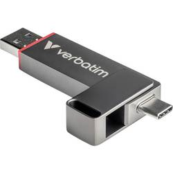 Verbatim Dual QuickStick USB flash disk Retail 128 GB stříbrná 32040 USB-C™ (USB 3.2 Gen 1), USB 3.2 (Gen 1x1)
