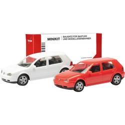 Herpa 013956 H0 model osobního automobilu Volkswagen Golf IV 4-dvířkový, červený a bílý