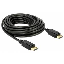 Delock DisplayPort kabel Konektor DisplayPort 7 m černá 84860 třížilový stíněný, pozlacené kontakty, 4K UHD Kabel DisplayPort