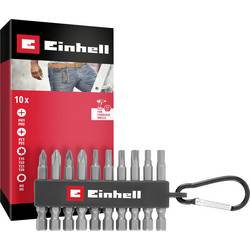 Einhell Karabiner Bit Set 10tlg 118623 sada bitů, 1/4 (6,3 mm), PH, PZ, TORX, šestiúhelník, 1/4 (6,3 mm)