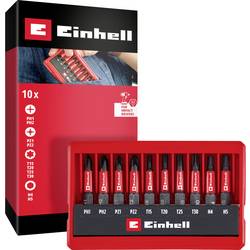 Einhell Impact Bit Taschenbox 10tlg 118653 sada bitů, 1/4 (6,3 mm), PH, PZ, TORX, šestiúhelník, 1/4 (6,3 mm)