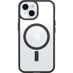Otterbox React MagSafe zadní kryt na mobil Apple iPhone 13, iPhone 14, iPhone 15, iPhone 16e transparentní, černá Kompatibilní s MagSafe, indukční nabíjení