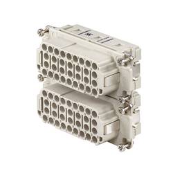 HDC insert, Female, 500 V, 16 A, No. of poles: 32, Crimp connection, Size: 6