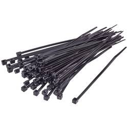 TRU COMPONENTS TC-BT-400-7.6-UVB stahovací pásky 400 mm 7.6 mm černá Stabilní vůči UV záření 100 ks