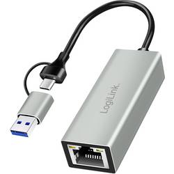 LogiLink USB 2.0 adaptér [1x USB 3.0 zástrčka C - 1x RJ45 zásuvka] UA0238B 18.00 cm