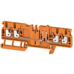 Weidmüller 1989880000 průchodková svorka 5.1 mm pružinová svorka oranžová 50 ks