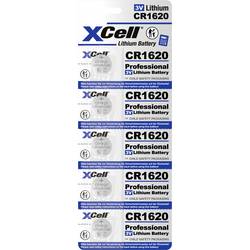 XCell knoflíkový článek CR 1620 3 V 5 ks 70 mAh lithiová CR1620-B5