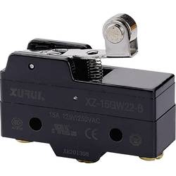 Mikrospínač XZ-15GW22-B, 250 V AC / 15 A, 1x vyp./zap., bez aretace, 1 ks