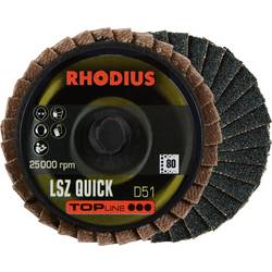 Rhodius 303932 LSZ QUICK vějířovitý brusný kotouč nerezová ocel, ocel, neželezné kovy 10 ks