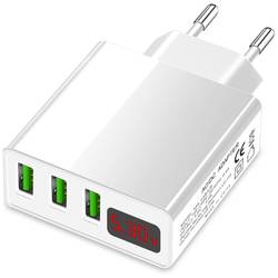 Eaxus USB-Charger USB nabíječka, Rychlonabíječka, 3x USB A, 45 W, bílá