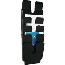 Durable FLEXIPLUS 6 1700008061 držák prospektů černá DIN A4 Počet přihrádek 6 1 ks (d x š x v) 247 mm x 24.7 cm x 108 cm