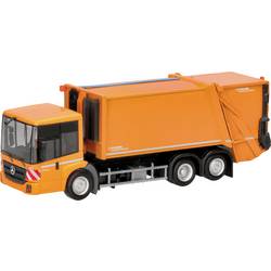 Herpa 319003 H0 model nákladního vozidla Mercedes Benz Econic Pressmüllllllllllllvozidlo FAUN VARIOPRESS, obecní oranžová