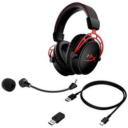 HyperX Cloud Alpha Wireless Headset uzavřená (Over Ear) bezdrátová stereo černá/červená Gaming