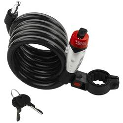 Burg Wächter 1650 180 REFLEX spirálový kabelový zámek černá zámek s klíčem