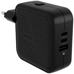 HYPER HyperJuice® 70W USB-C cestovní nabíječka, GaN, s adaptérem pro Evropu, s britským adaptérem, s americkým adaptérem, 1x USB A , 2x USB-C®, 70 W, Dodávka