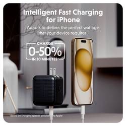 HYPER HyperJuice® 70W USB-C cestovní nabíječka, GaN, s adaptérem pro Evropu, s britským adaptérem, s americkým adaptérem, 1x USB A , 2x USB-C®, 70 W, Dodávka