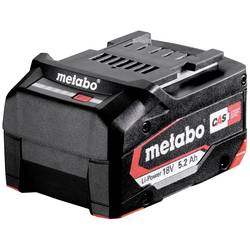 Metabo 625028000 Li-Power Akkupack 18 V - 5,2 Ah AIR COOLED náhradní akumulátor pro elektrické nářadí 18 V 5.2 Ah Li-Ion