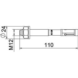 OBO Bettermann 3498703 3498703 čepová kotva 110.00 mm 1 ks