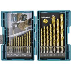 Makita B-67795 Plast sada spirálových vrtáku do kovu, 1.5 mm, 2.0 mm, 2.5 mm, 3.0 mm, 3.2 mm, 3.5 mm, 4.0 mm, 4.5 mm, 5.0 mm, 5.5 mm, 6.0 mm, 6.5 mm, 7.0 mm,