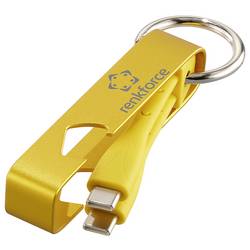 Renkforce USB kabel USB 2.0 USB-C ® zástrčka 0.15 m žlutá Přívěsek na klíče, Otvírák lahví RF-6721082