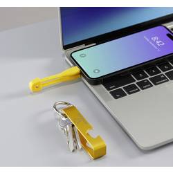 Renkforce USB kabel USB 2.0 USB-C ® zástrčka 0.15 m žlutá Přívěsek na klíče, Otvírák lahví RF-6721082