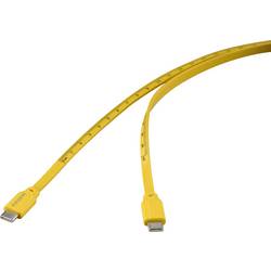 Renkforce USB kabel USB 2.0 USB-C ® zástrčka, USB-C ® zástrčka 1.00 m žlutá Rozměr potisku (metrický) RF-6721074