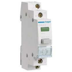Tlakový spínač zelená 16 A 230 V Hager SVN413
