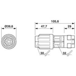 Phoenix Contact QPD C 4PE6,0 1X12-20 BK 1410416 výkonová spojka, 1 ks