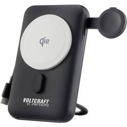VOLTCRAFT VC-PBP3161PD Bezdrátová powerbanka Li-Ion, 10000 mAh, Bezdrátové nabíjení Qi, černá