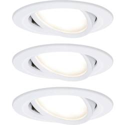 Paulmann 93875 Coin Slim LED vestavné svítidlo, LED, pevně vestavěné LED, 18 W, bílá (matná), sada 3 ks
