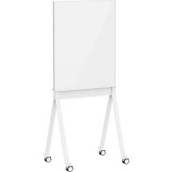 SpeaKa Professional magnetická skleněná tabule SP-SMW-001 (š x v) 760 mm x 959 mm bílá Vč. magnetů čtyřramenná noha se 4 kolečky