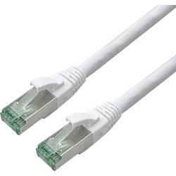 roline recycled material RJ45 (křížený) síťový kabel CAT 6A S/FTP 0.5 m bílá