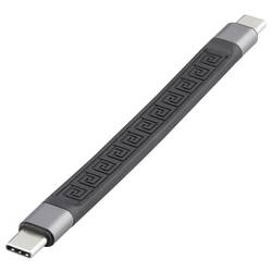 Renkforce Kabel USB-C USB 4.0 USB-C® 0.12 m černá Přívěsek na klíče RF-6738046
