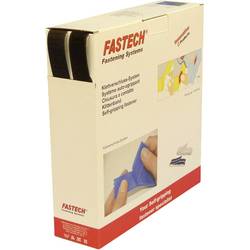 FASTECH® B25-SKL999925 pásek se suchým zipem, zalepení hotmelt , háčková a flaušová část, (d x š) 25000 mm x 25 mm, černá, 25 m