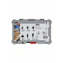 Sada ohranných a hranových fréz, 6 mm dřík, 6 ks Bosch 2 607 017 468