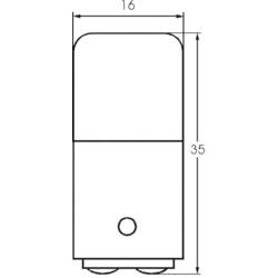 Žárovka Barthelme 00144805, 0,104 A, BA15d , čirá, 5 W