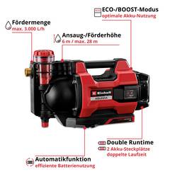Einhell AQUINNA 18/30 F LED AUTOMATIC aku zahradní čerpadlo 3000 l/h 28 m