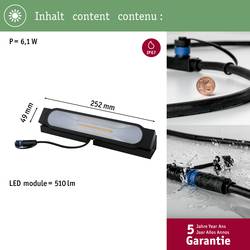 Paulmann ABL Wallwasher 94667 Osvětlovací systém Plug&Shine LED nástavbové svítidlo na zem LED teplá bílá antracitová
