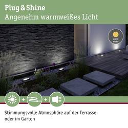 Paulmann ABL Wallwasher 94667 Osvětlovací systém Plug&Shine LED nástavbové svítidlo na zem LED teplá bílá antracitová