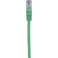 Renkforce RF-5088650 RJ45 síťové kabely, propojovací kabely CAT 6A S/FTP 2.00 m zelená s ochranou, samozhášecí 1 ks