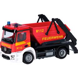Herpa 98250 H0 model zásahového vozidla Mercedes Benz Vypouštěcí sklápěč AC12 „hasiči“ Actros s