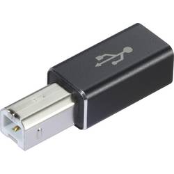 Renkforce USB 2.0 konektor [1x Zásuvka USB 2.0 C - 1x USB 2.0 zástrčka B] USB-C® Female to USB B Male converter connector, Black