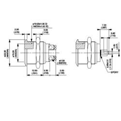 APEM AV09C703D200, AV09C703D200 tlačítko antivandal, 19 mm, 24 V/DC, 0.05 A, 1 ks