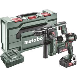 Metabo BS 18 LT BL + BH 18 LTX BL 16 685182000 aku vrtací kladivo, aku vrtací šroubovák 18 V 2.0 Ah, 4.0 Ah Li-Ion vč. 2x aku, kufřík, vč. nabíječky