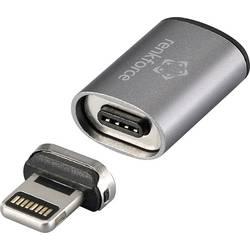 Renkforce USB-C®, Apple iPad/iPhone/iPod adaptér [1x USB-C® zásuvka - 1x dokovací zástrčka Apple Lightning] magnetická zástrčka