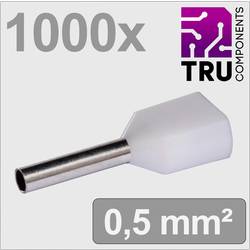 TRU COMPONENTS TC-13377224 dutinka 0.5 mm² částečná izolace bílá 1000 ks