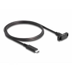 Delock Kabel USB-C USB 3.2 Gen2 USB-C ® zásuvka, USB-C ® zástrčka 1.00 m černá 87824